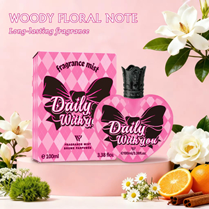 Eau de <span class=keywords><strong>parfum</strong></span> pour femmes, marque privée OEM, flacon romantique en forme de cœur, <span class=keywords><strong>parfum</strong></span> floral fruité, spray corporel longue durée pour femmes - Product Image 4