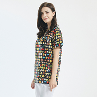 Dropshipping de vêtements médicaux à bas prix, hauts de dessin animé pour homme et femme, uniforme de travail pour la santé et la beauté, blouses médicales, uniforme d'infirmière, haut médical