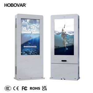 55 inch năng động Full HD 1080p <span class=keywords><strong>LCD</strong></span> ngoài trời wayfinding kỹ thuật số biển màn hình tất cả các thời tiết bằng chứng tầng thường vụ Totem hiển thị IP65 - Product Image 1