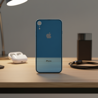 Coque arrière Xr en verre bleu, pièce de rechange pour boîtier de téléphone portable