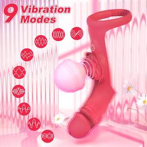 Juguetes sexuales para adultos para parejas, 9 potentes modos de vibración, masajeador de pezones ajustable, vibrador de punto G, estimulador de clítoris, consoladores rosas - Product Image 3
