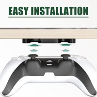 Support de bureau pour manette de jeu PlayStation 5 4 PS5 PS4, support de rangement, support sous le bureau, support de suspension