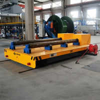 Chariot de transfert de bobines de câbles électriques robustes de 50 tonnes pour la manutention des matériaux dans les aciéries avec certification CE