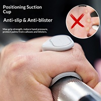 Protège-paume en silicone écologique antidérapant avec sangles de poignet, portable, pour exercices de fitness et traction sur barre horizontale, anti-callosités