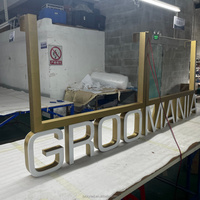 Panneau publicitaire personnalisé pour boutique, enseignes lumineuses à LED pour entreprises