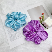Bandeau en satin de haute qualité, effet soie, à large bord, couleur personnalisable, 19 cm, accessoire capillaire floral élégant pour femme