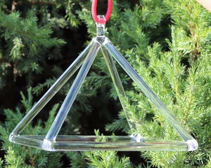 Hm bán buôn Fengshui 10 "Tinh thể thủy tinh kim tự tháp hát với giá thấp - Product Image 4