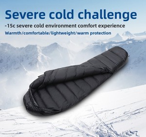 Sac de couchage momie ultraléger 4 saisons imperméable chaud-20 ℃ 400T Nylon Survival - Product Image 4