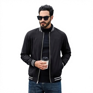 Chaquetas de Hombre de Alta Calidad para Otoño y Primavera, con Cierre, Cuello Alto, Estilo Holgado, Casual, Resistente al Viento, Tallas Grandes - Product Image 1