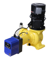 Pompe doseuse avec diaphragme pour injection chimique