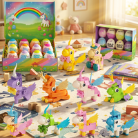 Créez votre ensemble d'œufs surprise à construire en blocs Licorne, 10 pièces, figurine Pégase en briques, boîte mystère, cadeau de Pâques à faire soi-même