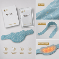 Enveloppement chauffant auto-activant aux herbes de moxibustion à marque privée pour le cou, idéal pour le froid, le bureau, l'hiver, les spas, les salons, les hôtels - Vente en gros, 5 pièces par boîte