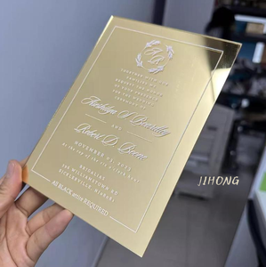 Acrylic Thiệp mời đám cưới in ấn đám cưới dấu hiệu cao cấp phong cách Châu Âu đám cưới - Product Image 6