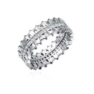 Anello Vintage a Doppia Fila con Stella Traforata per Donne, Gioielli Scintillanti alla Moda, Vendita all'Ingrosso - Product Image 1