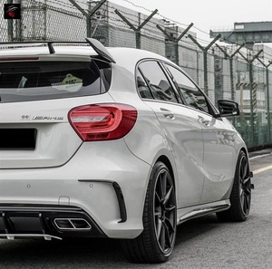 Diffusore posteriore in vendita diretta dalla fabbrica con punta di scarico per <span class=keywords><strong>Mercedes</strong></span> Benz A45 <span class=keywords><strong>AMG</strong></span> una <span class=keywords><strong>classe</strong></span> W176 - Product Image 4