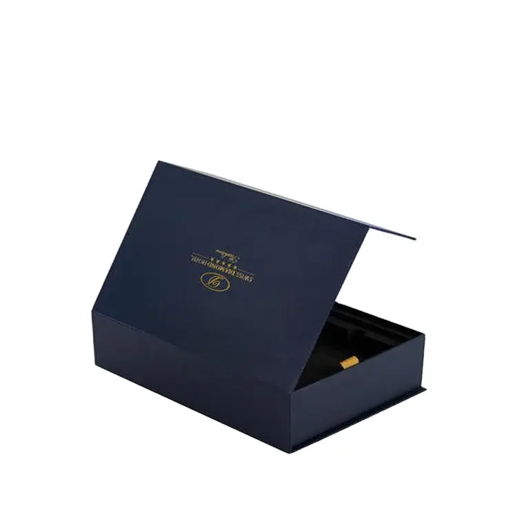 Büyük lüks kutuları özel siyah renk sert manyetik kapatma hediye katlama katlanabilir oyuncak kutusu ile altın folyo