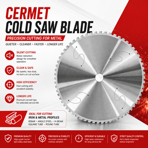 Herramienta de Corte Industrial de Alta Precisión, Duradera, Resistente al Desgaste, con Dientes con Punta de <span class=keywords><strong>Cermet</strong></span>, para Perfiles de Acero, Hierro y Metal, Hoja de Sierra Fría - Product Image 1