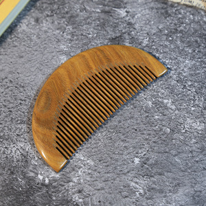 Sandalwood Crescent Moon <b>Comb</b> 10-15Cm Handmade Wooden Hair <b>Comb</b> For Massage General Population - Product Image 2