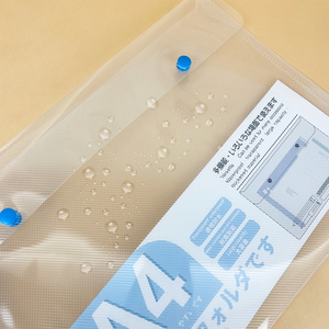 Rõ ràng PP thư mục tập tin với nút nhựa phù hợp cho A4 giấy tờ biểu tượng tùy chỉnh - Product Image 3