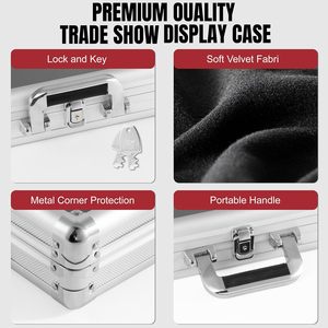 Premium Aluminum Trading <b>Card</b> Display Cabinet Locks Portable Tabletop Showcase for Sports Graded <b>Cards</b> - Product Image 3