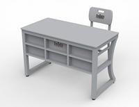 Ensemble de table et chaises double pour enseignants des Philippines, en PP de haute qualité, mobilier scolaire moderne, prix d'usine