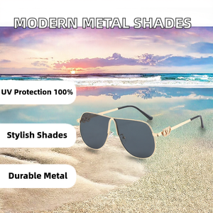 Gafas de Sol de Lujo 2025 con Montura Metálica Completa, Protección UV400, Diseño Moderno y Clásico para Hombre y Mujer, con Logotipo Personalizado - Product Image 2
