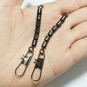 ALPHA Émerillons de pêche en acier inoxydable à 6 billes avec mousqueton pour la pêche à la <span class=keywords><strong>carpe</strong></span>, matériel de montage terminal - Product Image 5