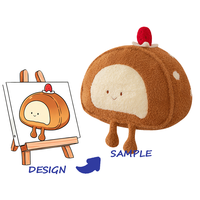 Peluche personnalisée avec broderie et doublure en maille de nylon longue et moelleuse