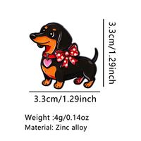Penjualan Panas Bros Pin Enamel Dachshund Lucu untuk Pakaian Tas Hadiah Valentine Perhiasan Fashion Grosir