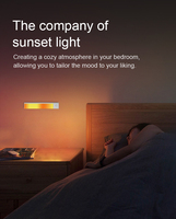 Lámparas de Inducción RGB Inalámbricas de Aluminio, Tira de Luz Regulable Desmontable con Sensor de Movimiento, Luz Nocturna con Efecto Fluido, Hogar Inteligente