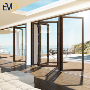 Accordéon Coulissant Aluminium Bifold Pliant Double Verre Portes <span class=keywords><strong>Patio</strong></span> <span class=keywords><strong>Prix</strong></span> - Product Image 5