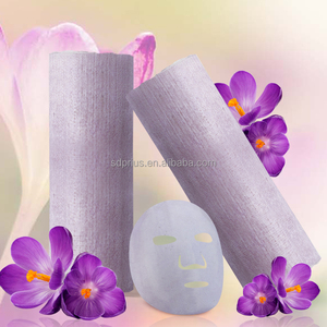 قناع حريري للوجه من ألياف الزعفران، قابل للاستخدام مرة واحدة، للعناية بالبشرة، قناع جاف - Product Image 1