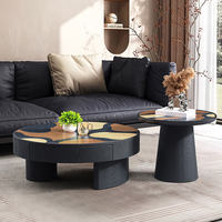 Table basse créative à centre arrondi avec tiroir de rangement pour hôtel et salon