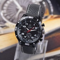 Montre-Bracelet Homme Marque de Luxe Quartz Sport Silicone Tendance Montres Masculines Pas Chères