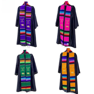 Fascia/Stola di Laurea in Raso Lavorato a Maglia per la Classe 2025, Stile Messicano/Hispanico, Unisex, per la Scuola - Vendita all'Ingrosso - Product Image 1