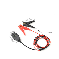 OBD2 16-Pin-Kabel mit 2 Krokodilklemmen, Fahrzeugbatterie-Ersatzwerkzeug für Notstromversorgung der Fahrzeug-ECU