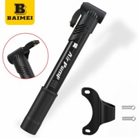Pompe à vélo mini BAIMEI 120 PSI en alliage d'aluminium, gonfleur d'air pour vélo, fixation sur cadre, vélo de route, VTT, léger, étanche, rapide