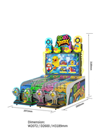 Jeu d'arcade interactif de course de canards à monnayeur avec fonction de rachat - Machine de tir pour enfants