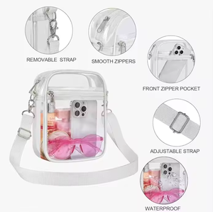 New Style Custom or Wholesale Stadium Approved PVC Shoulder Bag Men Women Transparent <strong>Purse</strong> <strong>Clear</strong> Crossbody Bag - Product Image 6