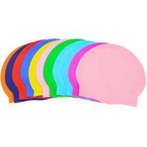 Bonnet <span class=keywords><strong>de</strong></span> <span class=keywords><strong>bain</strong></span> en silicone personnalisé avec logo imprimé, imperméable, pour hommes adultes, vente en gros, bonnet <span class=keywords><strong>de</strong></span> <span class=keywords><strong>bain</strong></span> en silicone - Product Image 1