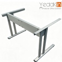 Table d'ordinateur extensible haut de gamme avec base en acier, design minimaliste, mobilier de bureau ergonomique, taille personnalisable