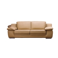 Vente directe usine – Canapé deux places personnalisable en cuir italien haut de gamme/tissu performant pour salon de villa – Marque OEM
