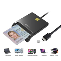 Lecteur de cartes intelligent multi-types C avec fonction de lecture et d'écriture avancée pour la vérification d'identité et les systèmes de paiement