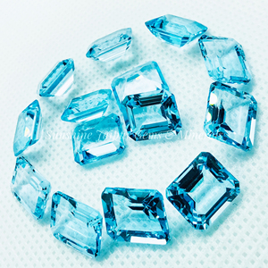 9X11mm พลอยสีฟ้ารูปแปดเหลี่ยมต่อกะรัตท้องฟ้าสีฟ้า - Product Image 1