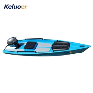Kayak a Pedali Skiff Monoposto Canoa da Pesca Senza Spinta Elettrica e Batteria - Product Image 4
