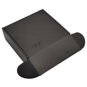 Scatole di Spedizione Postali in Cartone Ondulato Personalizzate con Logo UV Nero e Superficie Soft Touch per Imballaggio - Product Image 3