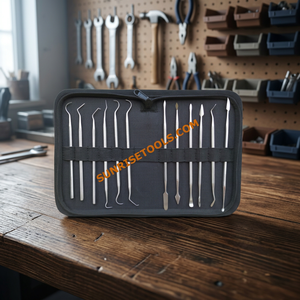 SUNTOOLS/STIPL Stainless Steel Jewelry Making Wax Carver <b>Tool</b> with Tweezers and <b>Pick</b>-<b>Up</b> <b>Tools</b> for DIY Engraving and Mould Making - Product Image 4