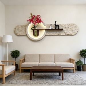 Pintura Moderna con Textura de Arenisca 3D, Decoración para la Entrada del Hogar, Nuevo Paisaje Abstracto, Arte de Pared LED para Sala de Estar, Personalizable - Product Image 2