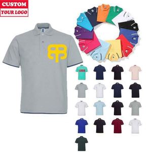 เสื้อโปโลคอโปโลสำหรับผู้ชายเสื้อโปโลคอ100% พิ<span class=keywords><strong>ม</strong></span>พ์ลายผ้าฝ้าย<span class=keywords><strong>2022</strong></span>โลโก้ได้ตา<span class=keywords><strong>ม</strong></span>ต้องการ - Product Image 1