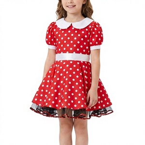 Vestido de Baile Jazz <span class=keywords><strong>con</strong></span> Estampado de Lunares MiDee para Niñas, <span class=keywords><strong>con</strong></span> Mangas Abullonadas, Falda Tutú y Lazo para el Cabello, para Actuaciones en Escenario - Product Image 3